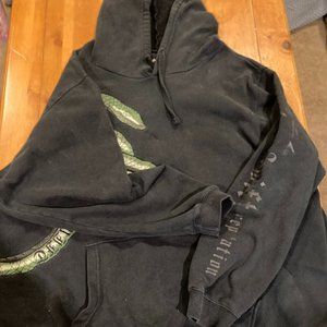 Taylor Swift Black Embroidered Snake Hoodie reputation Size XL